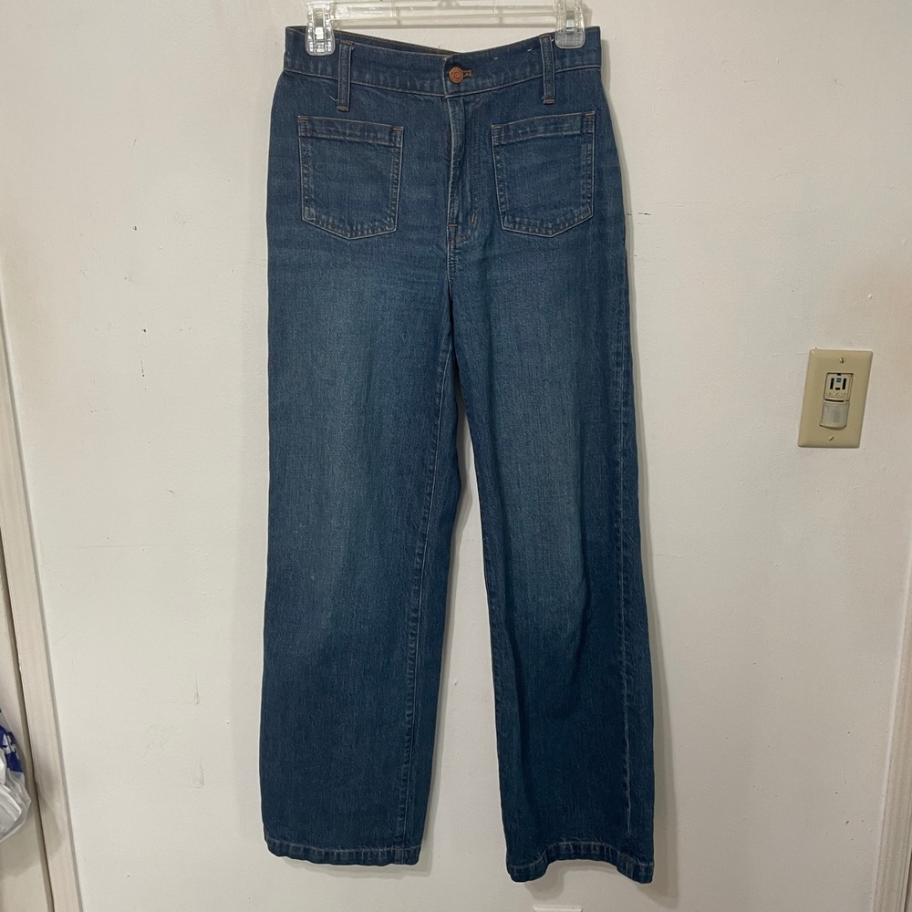 Madewell Dark Blue Wide-Leg Jeans
